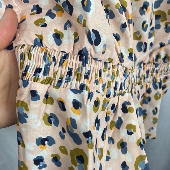 Anthropologie Sadie & Sage Blush Femme Feline Mock Neck Sleeveless Top - Size S - Picture 9 of 13